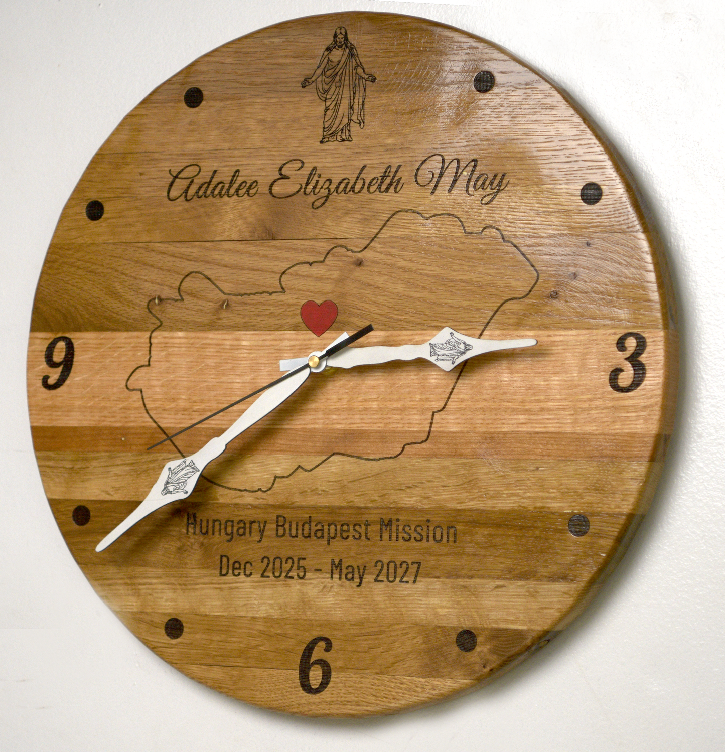 Missionary Clocks - 15" Hardwood