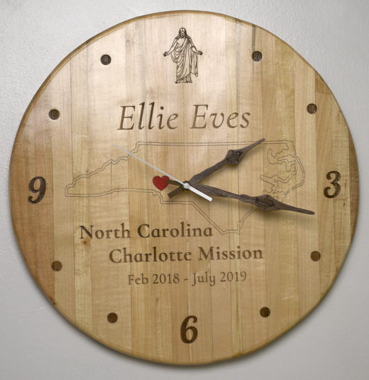 Missionary Clocks - 15" Hardwood