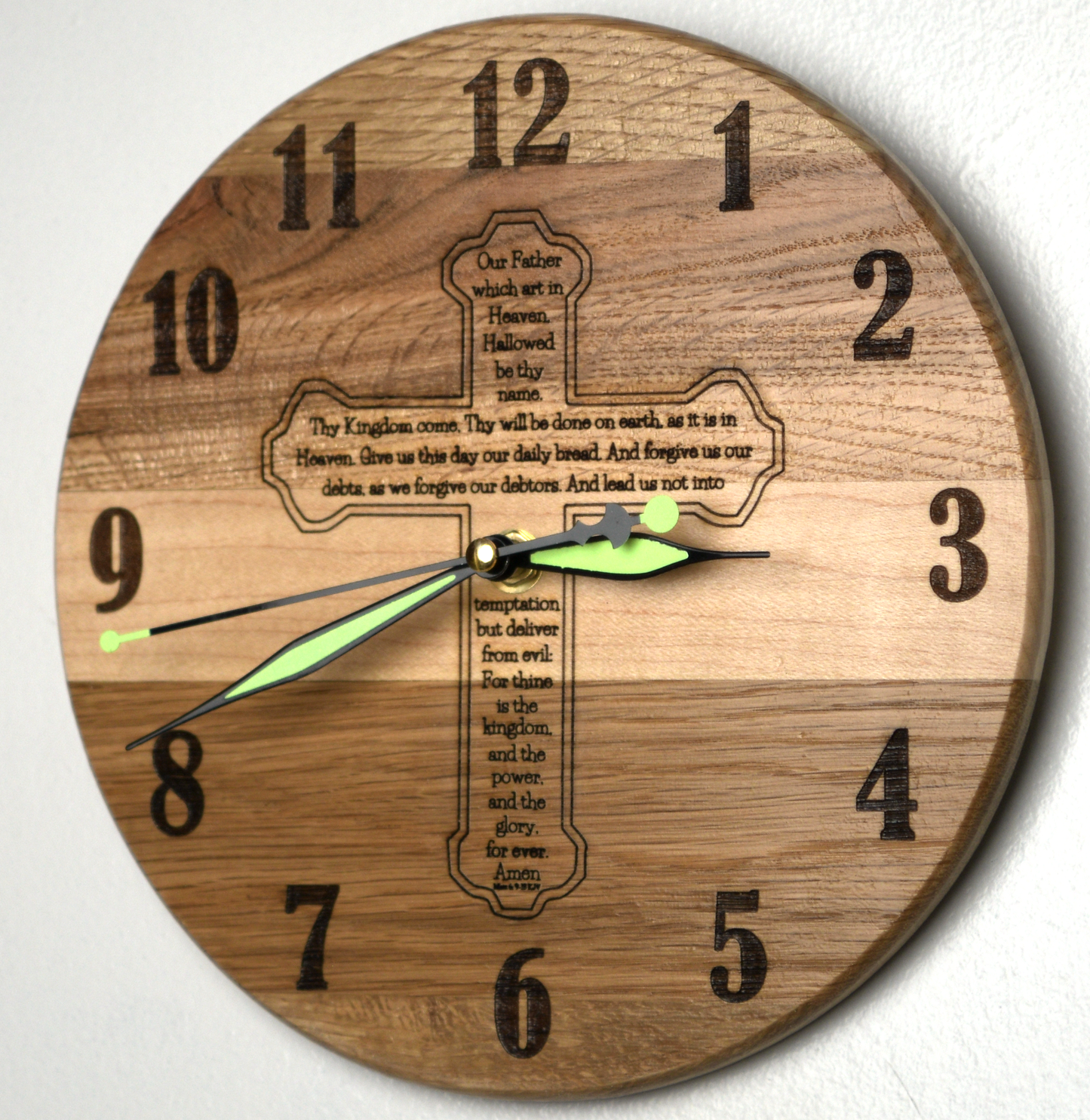 Lord's Prayer Clock - 12"